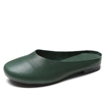 2555-Rahat yumuşak tabanlı rahat ayakkabılar Daireler yürüyüş ayakkabıları plaj sandaletleri erkek ' Sandalias sığ