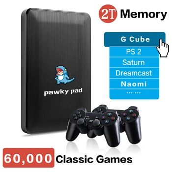 Pawky Pad Retro video oyunu 4K 3D Oyun Konsolu G Küp / Saturn / PS2 / Naomı 60000 + Oyunları Windows 107 Klasik Oyun Serisi