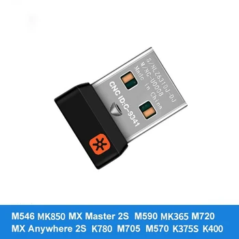 1 ADET Kablosuz Dongle Alıcı Birleştirici USB Adaptörü Logitech Fare Klavye Bağlantı 6 Cihazı MX M905 M950 M505 M510 M525