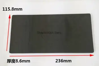10 Adet Dikdörtgen Yapışkanlı Köpük Değiştirme Zımpara Arka Ped Mat Siyah 23. 6x11. 5x0. 8 cm 