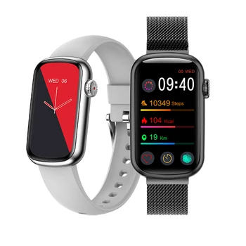 2022 Yeni akıllı saat 1.47 inç Ekran kadın Bilezik egzersiz kalp atışı takip cihazı Android IOS İçin Smartwatch