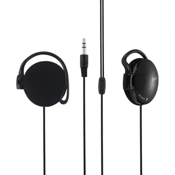 3.5 mm Kulak Kancası Kulaklık Spor Koşu Micless Kulaklık Tel Kontrollü Müzik Kulaklık Video MP3 bilgisayar kulaklığı