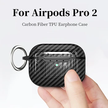 Airpods için Pro 2 Gen 2022 Kılıf 3 Karbon Fiber Kablosuz kulaklık kutusu Kulaklık Kapak Funda Hava Pod İçin Pro2 2nd 3 İnce TPU Kılıf