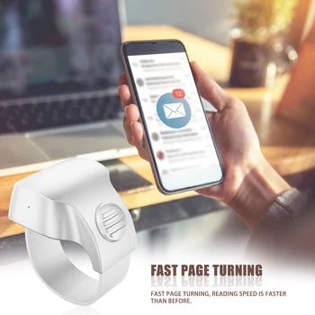 Akıllı E-kitap Sayfa Turner Yüzük Mavi diş Uzaktan Kumanda Halkası Android Giyilebilir Cihazlar İçin E-kitap Sayfa Turner Keyifli Okuma