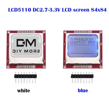 Akıllı Elektronik LCD modül ekran Monitör adaptörü PCB 84 * 48 84x84 lcd 5110 Nokia 5110 Ekran Arduino için