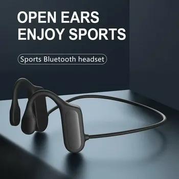 Bluetooth Kulaklık Kablosuz Kulaklık Bluetooth 5,0 Kemik Iletken Ses Spor Stereo Mic ıle Su Geçirmez Bluetooth Kulaklık