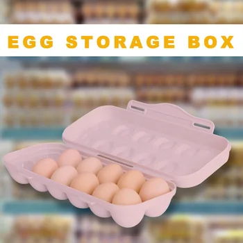Buzdolabı Sebzelik 18 ızgaralar yumurta tepsi Tutucu plastik yumurta Anti-çarpışma Organizatör Konteyner tazelik kutusu Organizasyon