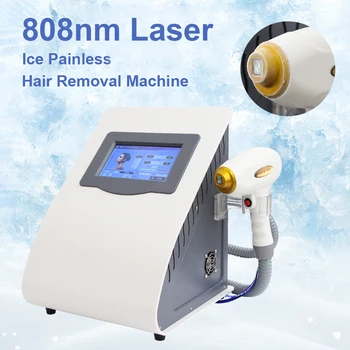 Dalga boyu 808nm Diyot lazer Epilasyon Makinesi Profesyonel Soğutma Buz Ağrısız Epilasyon Cihazı Yüz Vücut Epilasyon