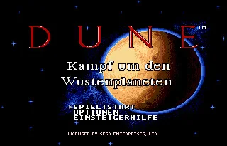 Dune 16 bitlik MD Oyun Kartı İçin Sega Mega Sürücü Genesis