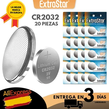 ExtraStar® 20 Adet CR2032 pil 2032 3V lityum düğme düğme tipi pil