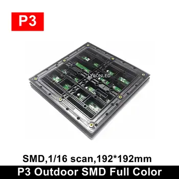 HD Açık SMD P3 RGB LED Panel Modülü Tam Renkli Video Duvar Modüler 64x64 Piksel