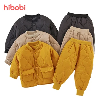 hıbobı Bebek Erkek Kız Giyim Seti Çocuk Uzun Kollu Ceketler 2 Adet Ceket Sonbahar Kış Çocuk Takım Elbise Kıyafetler Yürümeye Başlayan Çocuk giyim