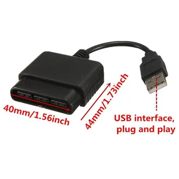 Için PS1 / PS2 Dualshock Joypad GamePad PS3 PC USB oyun denetleyicisi Adaptörü dönüştürücü kablosu Sürücü olmadan