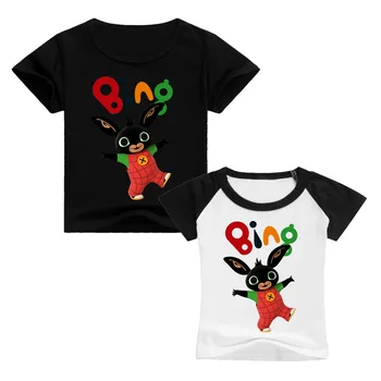 Komik Bing T-Shirt Kızlar için / erkek Sevimli Çocuk Giysileri Tavşanlar Karikatür Baskı Grafik Tshirt Camisetas çocuk giyim Tee Tops