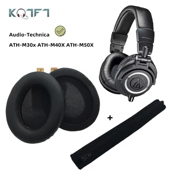 KQTFT Oval Yedek Kafa Kulak Yastıkları Audio Technica ATH M50X M50 M40X M40 M30X M20X Tampon Kulaklık Kapağı Yastık Bardak