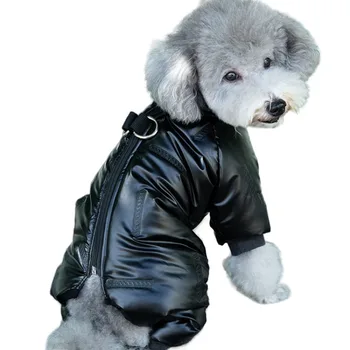 Kış Köpek Giysileri Tulum Sıcak Pet Giyim Pomeranian Kaniş Bichon Schnauzer Köpek Kostüm Su Geçirmez Ceket Ceket Dropshipping