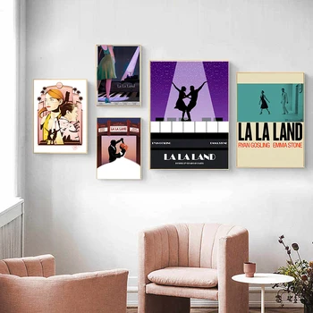 La La Land Müzik Film Sanat Tuval Boyama Duvar Sanat Baskı Modern Poster Duvar Resimleri İçin Oturma Odası Dekor