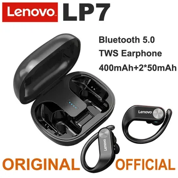 Lenovo LP7 kablosuz kulaklık, kulak tıkacı, oyun konsolu, kulak spor Bluetooth kulaklık, Android İOS cep telefonları için uygun
