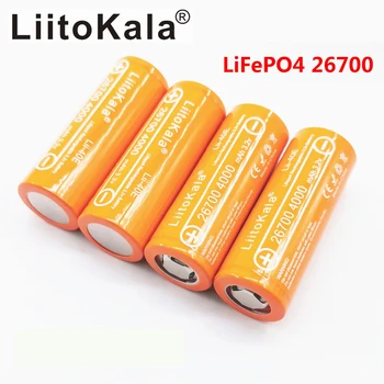 LiitoKala 3.2 V Lifepo4 Lii-40E 26700 4000mAh şarj edilebilir pil için ışık güneş uyarı ışığı mikrofonlar