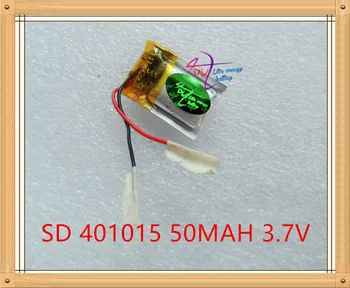 Litre enerji pil 3.7 V polimer lityum pil 401015 50MAH 3D MP3 gözlük Bluetooth kulaklık mikro cihaz küçük oyuncaklar