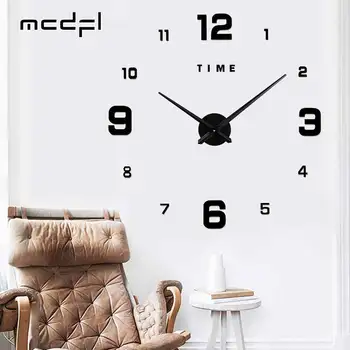 MCDFL Modern Büyük Duvar Saati Çocuklar için Ev Dekorasyon Büyük Saatler Aksesuarları Oturma Odası Mutfak Ücretsiz Kargo ile Sunuyor