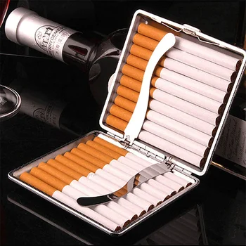 Puro Saklama Kabı 20 Sopa Metal Sigara Durumda Sigara Aksesuarları Erkekler Hediye Moda CreativeTobacco Tutucu Cep Kutusu