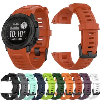 Saat kayışı Watchband Garmin Instinct Yumuşak Silikon Yedek Smartwatch Band Nefes Bilek Bilezik Spor