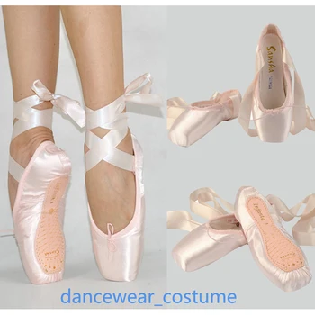 Sansha Bale Pointe Ayakkabı Yeni Kadın Kızlar Profesyonel Saten Bale Dans Ayak Ayakkabı ve Şerit Bayanlar Çocuk Bale Daireler US2.5-9