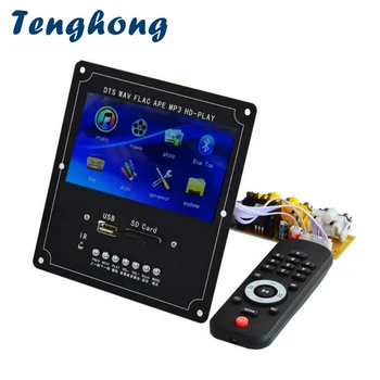 Tenghong Video Dekoder Kurulu DTS Kayıpsız MP4 MP5 FM USB SD Bluetooth Video Alıcısı APE WMA Çözme Modülü 4.3 İnç LCD Ses