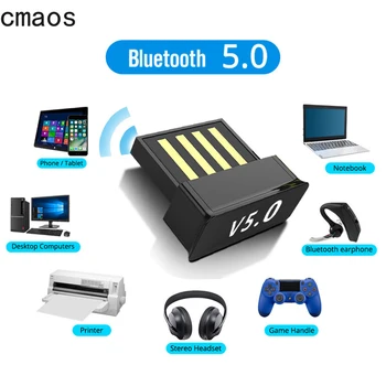 USB Bluetooth Adaptörleri BT 5.0 USB kablosuz bilgisayar Adaptörü Ses Alıcı Verici Dongle Dizüstü Kulaklık BLE Mini Gönderen