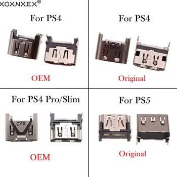 XOXNXEX 1 adet Sony PS5 İçin PS4 Pro Slim HDMI Jakı Bağlantı Noktası Soket Arabirim Konektörü değiştirme