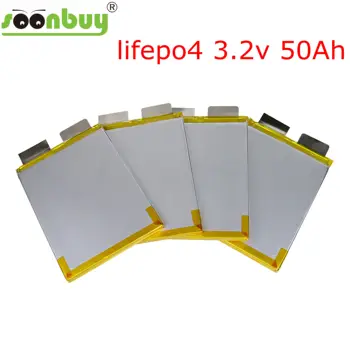 Yeni 3.2 v 50ah Lifepo4 Lityum Pil 3.2 v 50ah için 48v 24v 12v RV Güneş Sistemi Pil Paketi