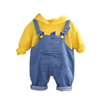 Yeni Bahar Sonbahar Bebek Erkek Giysileri Takım Elbise Çocuk Kız Rahat Hoodies Tulum 2 adet / takım Toddler Spor Kostüm Çocuklar Eşofman