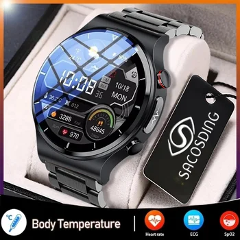 Yeni EKG + PPG Sağlık akıllı saat Erkekler Kalp Hızı Kan Basıncı Spor İzci IP68 Su Geçirmez akıllı saat Android ıos Telefon İçin