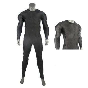 Yeni Siyah Kas Kıyafet Cosplay Takım Elbise Kas Dolgu Kostüm Yüksek Kaliteli Temel