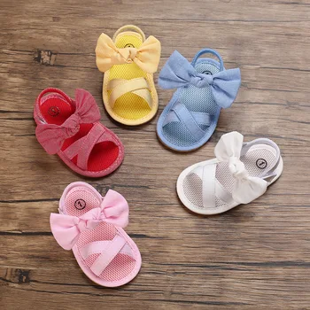 Yenidoğan Bebek Kız Yaz Ayakkabı Sandalet İlk Yürüyüşe Yenidoğan Ayakkabı Rahat Yumuşak Taban Sandalet