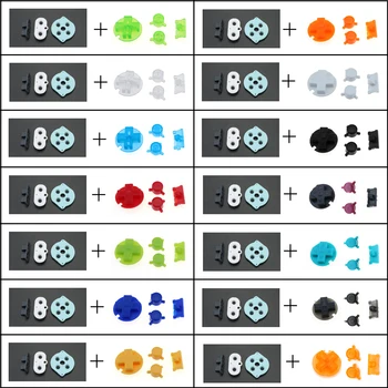 YuXi Yedek Düğmeler Set Değiştirme Gameboy Cep GBP Açma Kapama Düğmesi AB Düğmeleri D Pedleri ve Kauçuk İletken Düğme