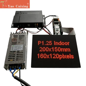 Ücretsiz kargo P1.25 kapalı panel Novastar TB2 wifi denetleyici, MRV210 alıcı kartı, ince güç kaynağı